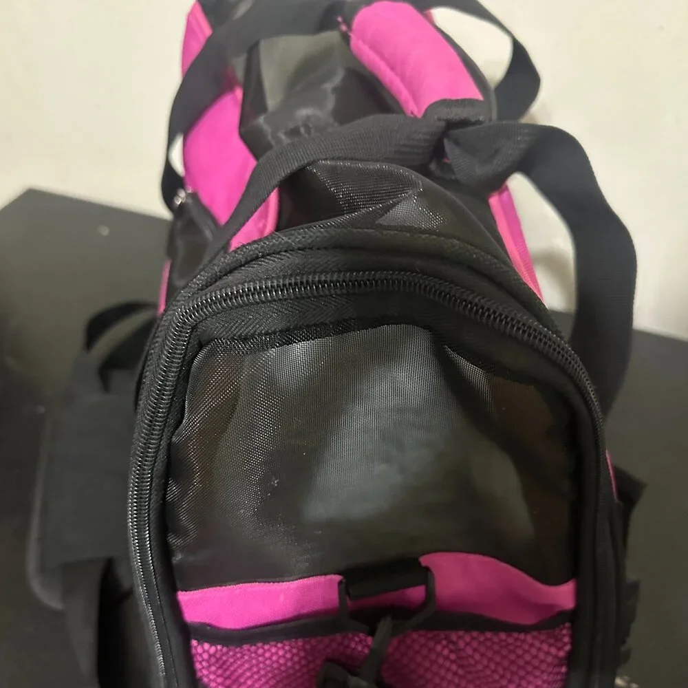 😻 🐶 🐾 💞 Pink & Black Comfort Pet Carrier - Small Dog/Cat Travel Tote Bag